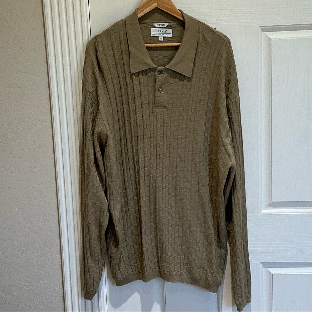 Men's Tan Long Sleeve Sweater